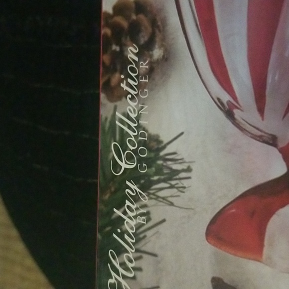 Godibger Shannon Crystal Lead Crystal Peppermint Candy Dish; Red & White;  NWOT - Picture 3 of 6